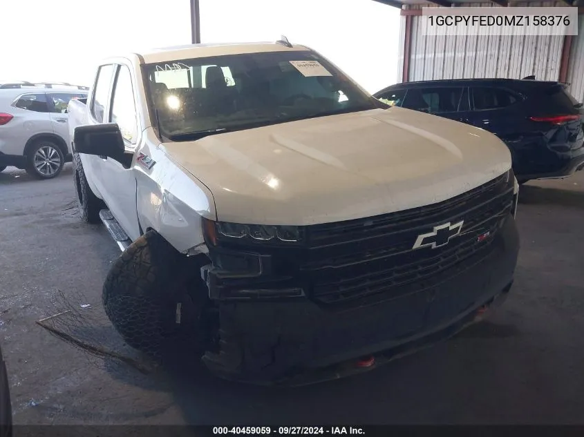 2021 Chevrolet Silverado 1500 4Wd Short Bed Lt Trail Boss VIN: 1GCPYFED0MZ158376 Lot: 40459059