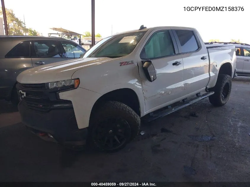 2021 Chevrolet Silverado 1500 4Wd Short Bed Lt Trail Boss VIN: 1GCPYFED0MZ158376 Lot: 40459059