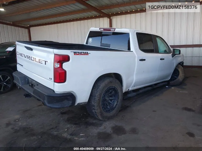 2021 Chevrolet Silverado 1500 4Wd Short Bed Lt Trail Boss VIN: 1GCPYFED0MZ158376 Lot: 40459059