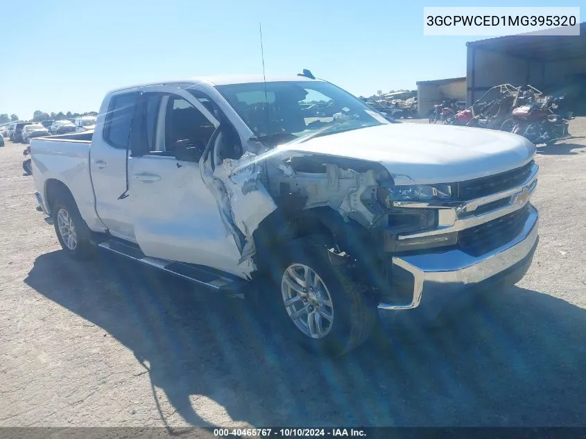 2021 Chevrolet Silverado 1500 2Wd Short Bed Lt VIN: 3GCPWCED1MG395320 Lot: 40465767