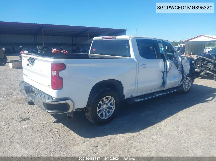 2021 Chevrolet Silverado 1500 2Wd Short Bed Lt VIN: 3GCPWCED1MG395320 Lot: 40465767