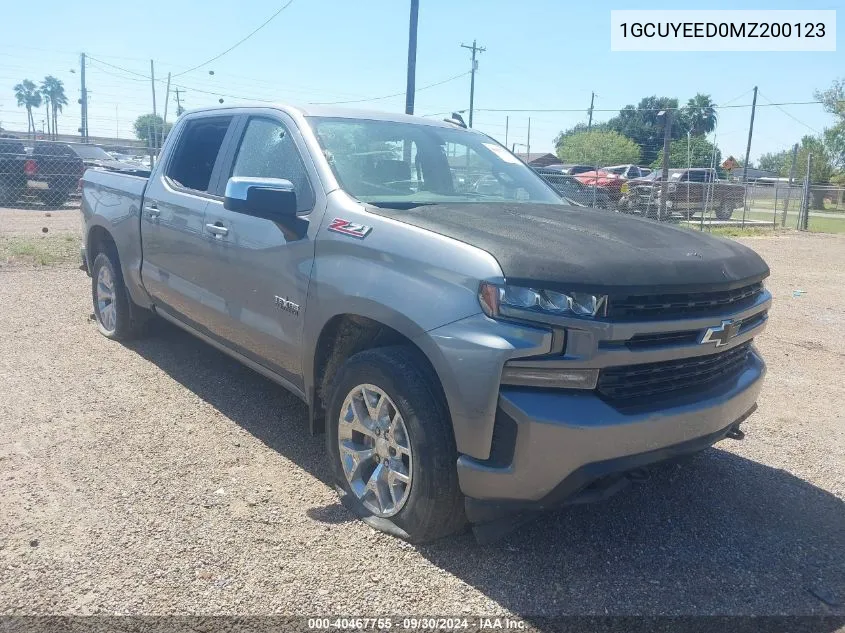 2021 Chevrolet Silverado 1500 VIN: 1GCUYEED0MZ200123 Lot: 40467755