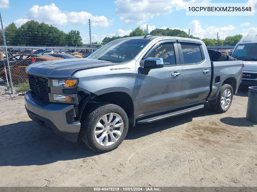 2021 Chevrolet Silverado 1500 4Wd Short Bed Custom VIN: 1GCPYBEKXMZ396548 Lot: 40479219