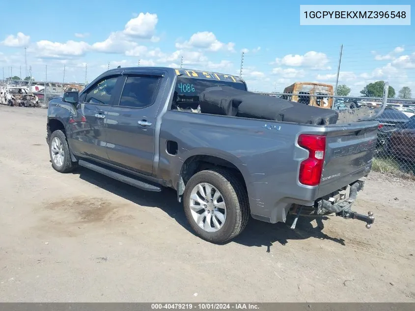 2021 Chevrolet Silverado 1500 4Wd Short Bed Custom VIN: 1GCPYBEKXMZ396548 Lot: 40479219