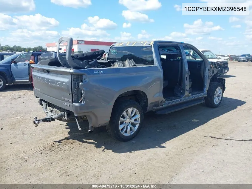 2021 Chevrolet Silverado 1500 4Wd Short Bed Custom VIN: 1GCPYBEKXMZ396548 Lot: 40479219