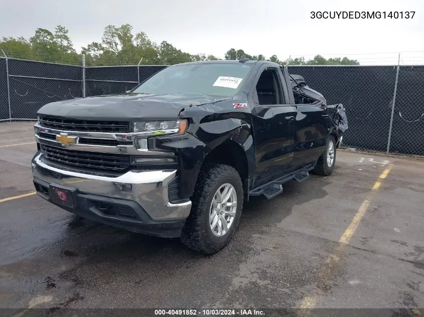 3GCUYDED3MG140137 2021 Chevrolet Silverado 1500 4Wd Short Bed Lt