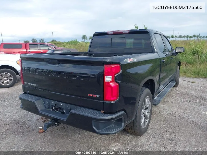 1GCUYEED5MZ175560 2021 Chevrolet Silverado K1500 Rst