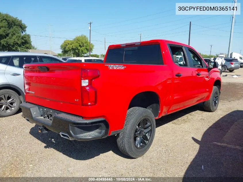 3GCPYFED0MG365141 2021 Chevrolet Silverado 1500