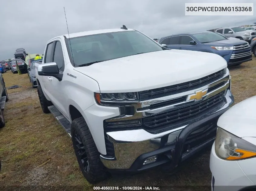 3GCPWCED3MG153368 2021 Chevrolet Silverado 1500 2Wd Short Bed Lt