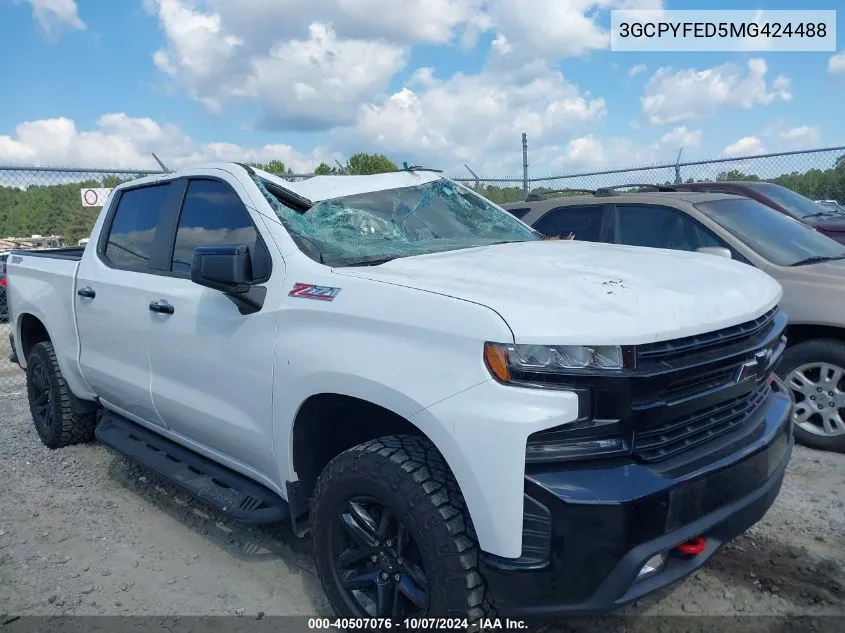 2021 Chevrolet Silverado 1500 4Wd Short Bed Lt Trail Boss VIN: 3GCPYFED5MG424488 Lot: 40507076