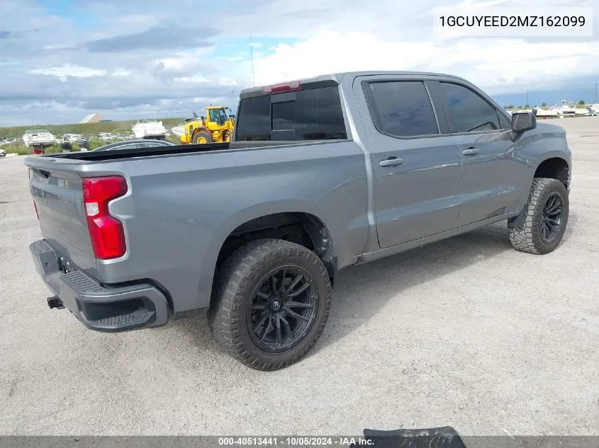 2021 Chevrolet Silverado K1500 Rst VIN: 1GCUYEED2MZ162099 Lot: 40513441