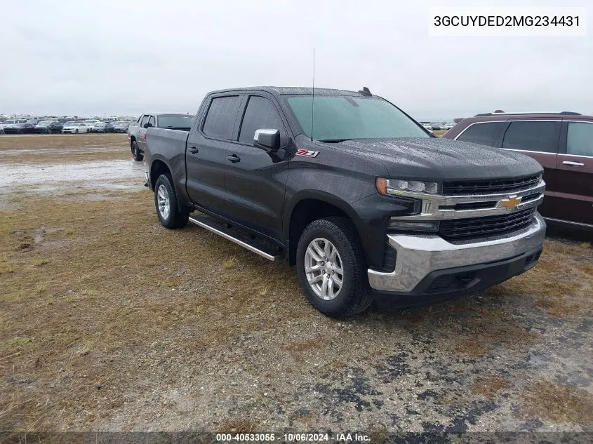 3GCUYDED2MG234431 2021 Chevrolet Silverado 1500 4Wd Short Bed Lt