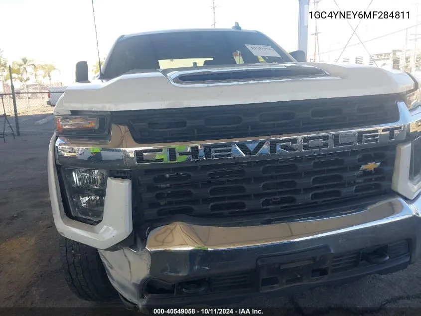 2021 Chevrolet Silverado K2500 Heavy Duty Lt VIN: 1GC4YNEY6MF284811 Lot: 40549058