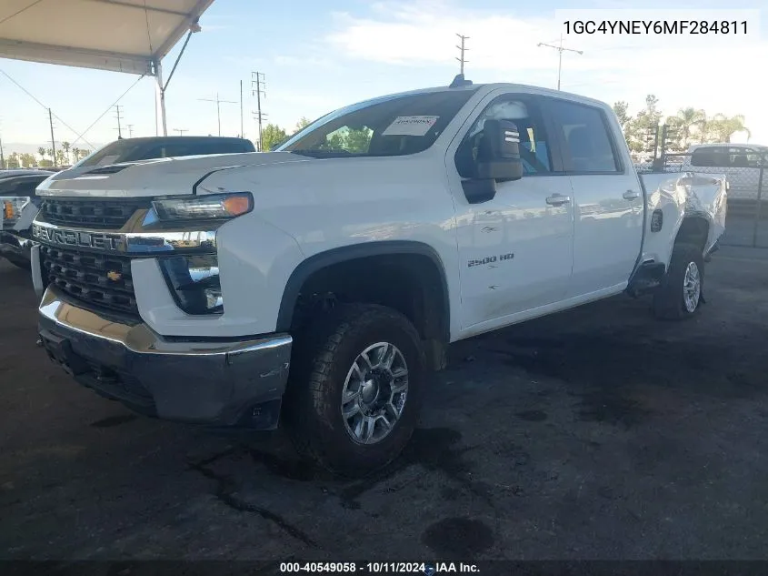 2021 Chevrolet Silverado K2500 Heavy Duty Lt VIN: 1GC4YNEY6MF284811 Lot: 40549058