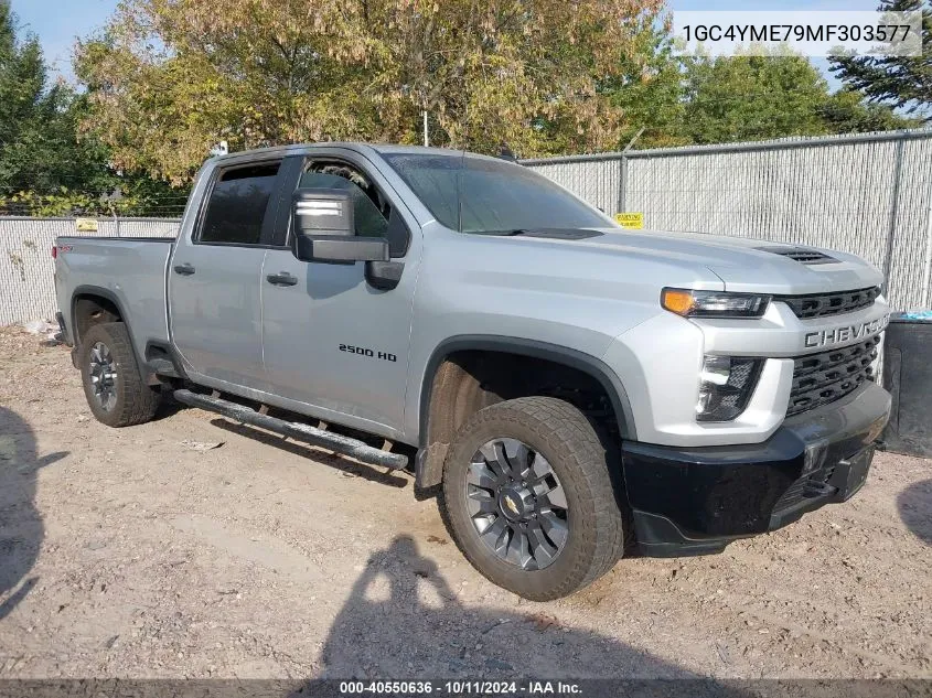 2021 Chevrolet Silverado 2500Hd K2500 Custom VIN: 1GC4YME79MF303577 Lot: 40550636