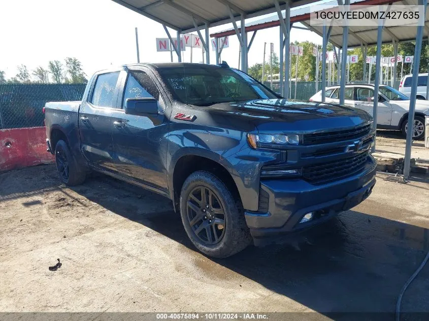 2021 Chevrolet Silverado 1500 4Wd Short Bed Rst VIN: 1GCUYEED0MZ427635 Lot: 40575894