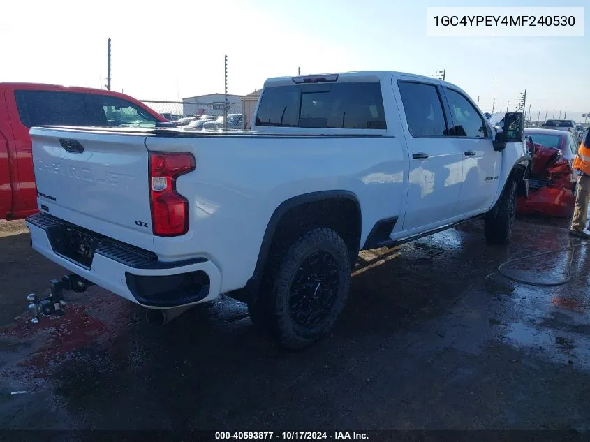 2021 Chevrolet Silverado 2500Hd 4Wd Standard Bed Ltz VIN: 1GC4YPEY4MF240530 Lot: 40593877