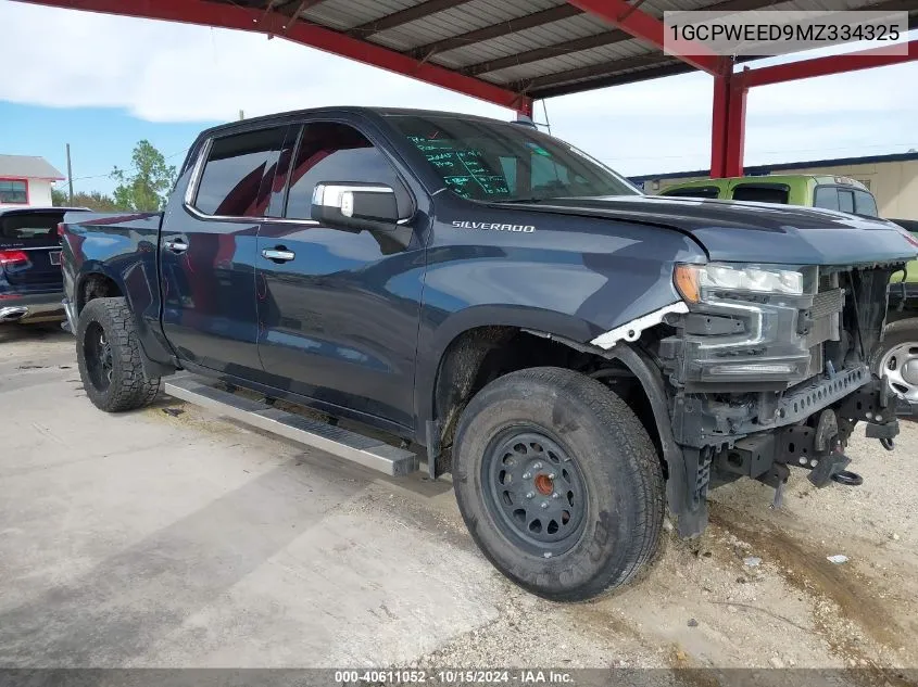 2021 Chevrolet Silverado C1500 Ltz VIN: 1GCPWEED9MZ334325 Lot: 40611052