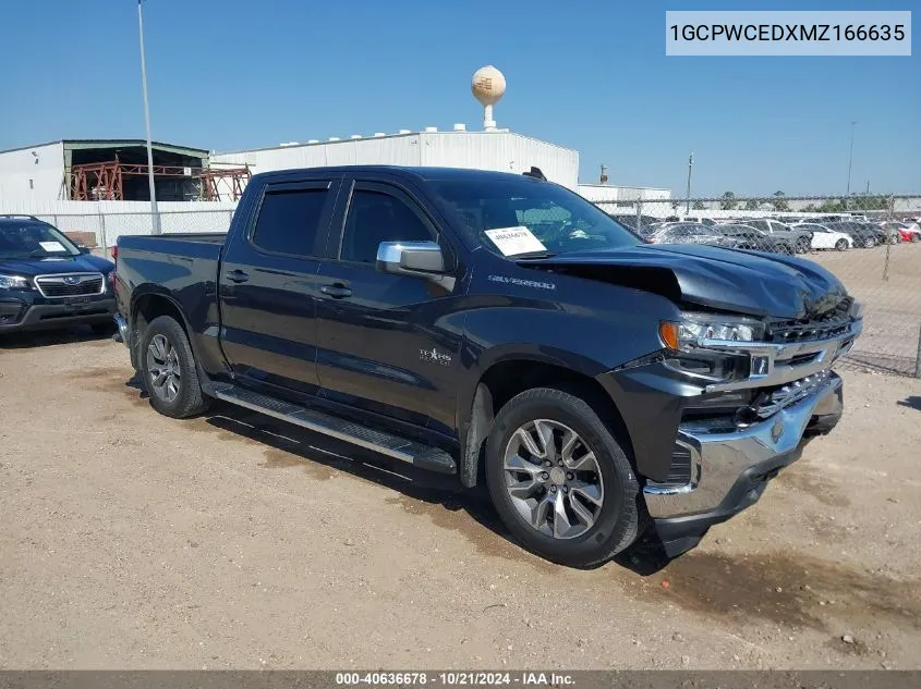 2021 Chevrolet Silverado 1500 2Wd Short Bed Lt VIN: 1GCPWCEDXMZ166635 Lot: 40636678