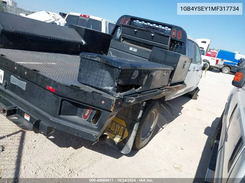 2021 Chevrolet Silverado 3500Hd Chassis Work Truck VIN: 1GB4YSEY1MF317734 Lot: 40669811