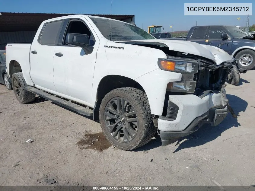 1GCPYBEK6MZ345712 2021 Chevrolet Silverado 1500 4Wd Short Bed Custom