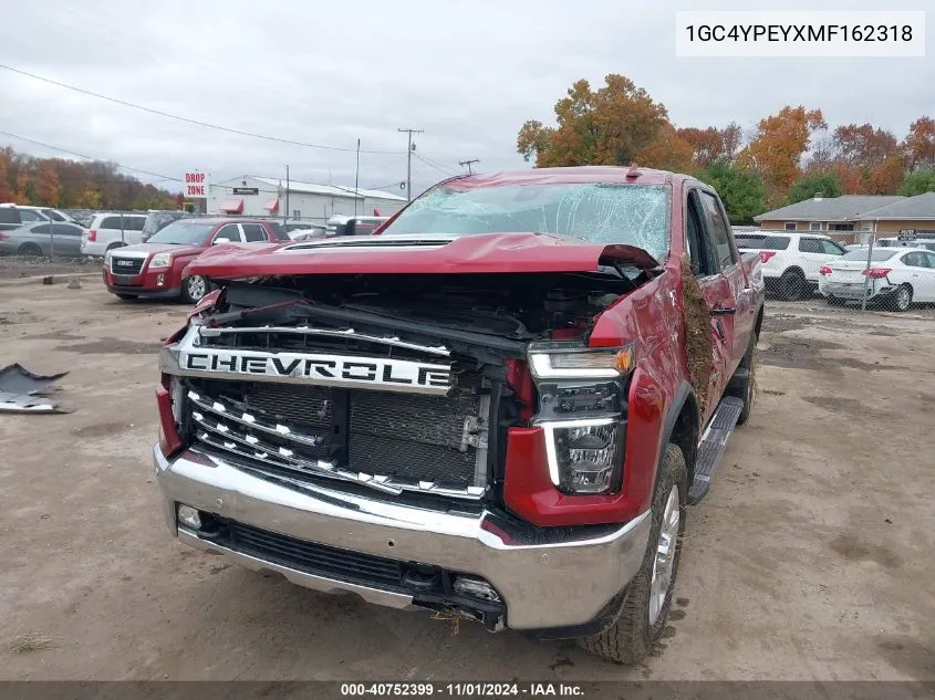 2021 Chevrolet Silverado 2500Hd 4Wd Standard Bed Ltz VIN: 1GC4YPEYXMF162318 Lot: 40752399