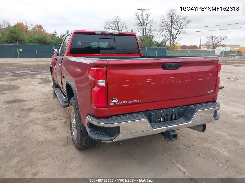 2021 Chevrolet Silverado 2500Hd 4Wd Standard Bed Ltz VIN: 1GC4YPEYXMF162318 Lot: 40752399