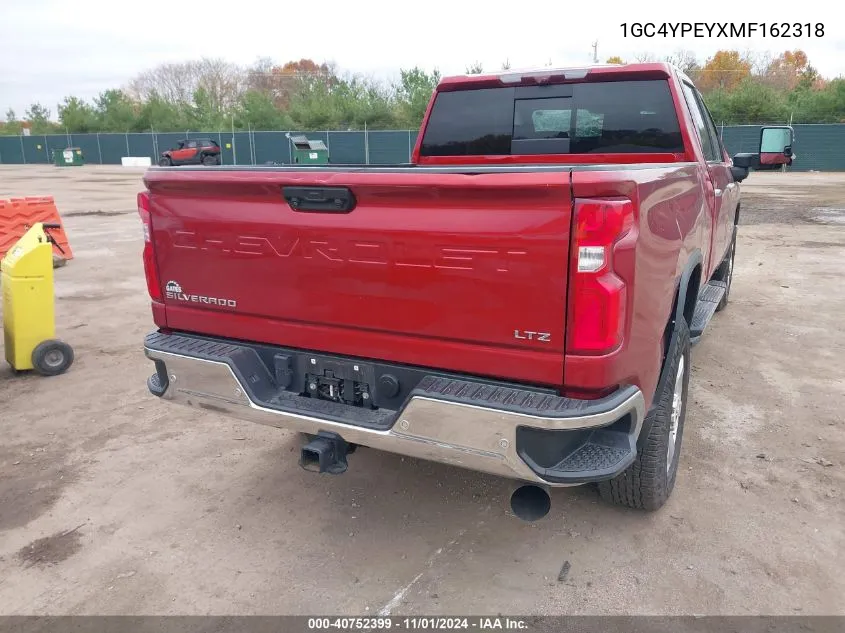 2021 Chevrolet Silverado 2500Hd 4Wd Standard Bed Ltz VIN: 1GC4YPEYXMF162318 Lot: 40752399