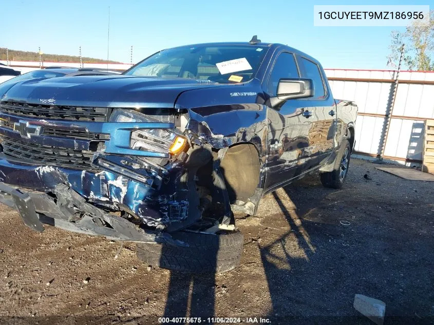 2021 Chevrolet Silverado 1500 4Wd Short Bed Rst VIN: 1GCUYEET9MZ186956 Lot: 40775675