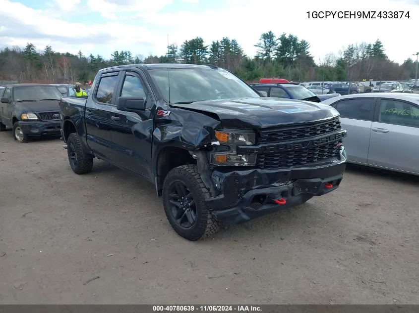 2021 Chevrolet Silverado 1500 4Wd Short Bed Custom Trail Boss VIN: 1GCPYCEH9MZ433874 Lot: 40780639