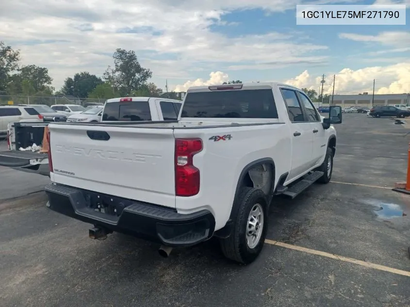 2021 Chevrolet Silverado K2500 Heavy Duty VIN: 1GC1YLE75MF271790 Lot: 40842527