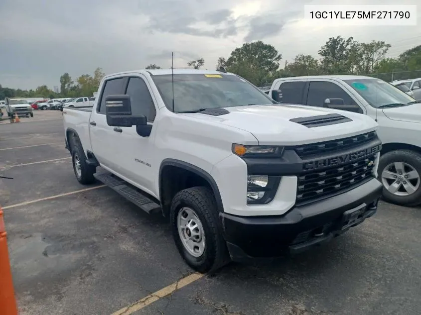 2021 Chevrolet Silverado K2500 Heavy Duty VIN: 1GC1YLE75MF271790 Lot: 40842527