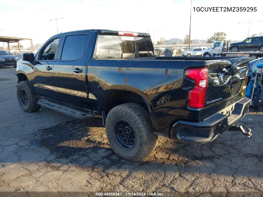 2021 Chevrolet Silverado 1500 4Wd Short Bed Rst VIN: 1GCUYEET2MZ359295 Lot: 40850241