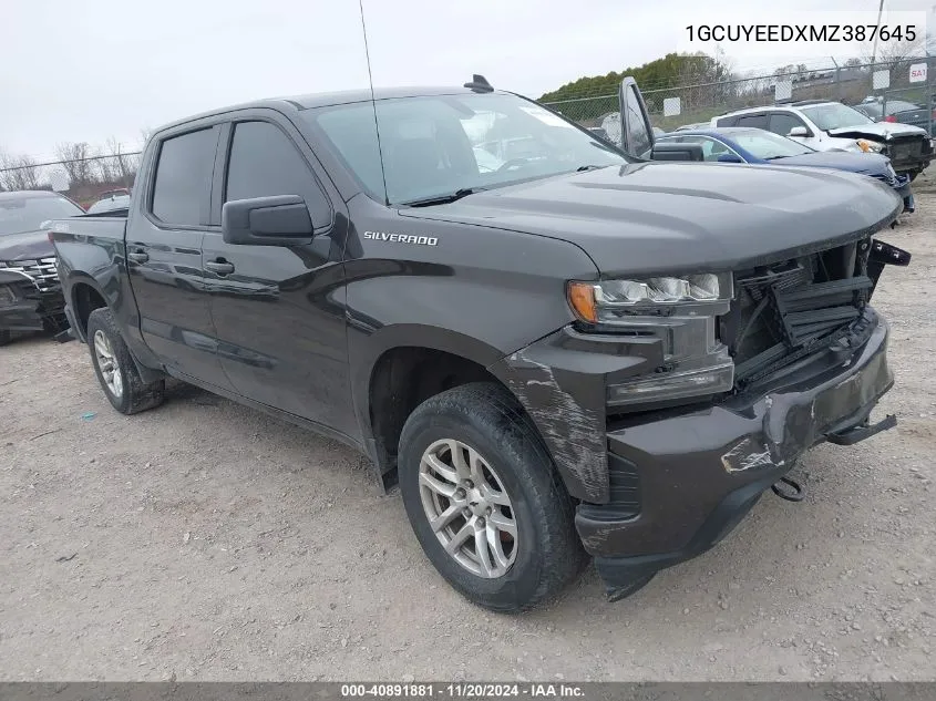 1GCUYEEDXMZ387645 2021 Chevrolet Silverado 1500 4Wd Short Bed Rst