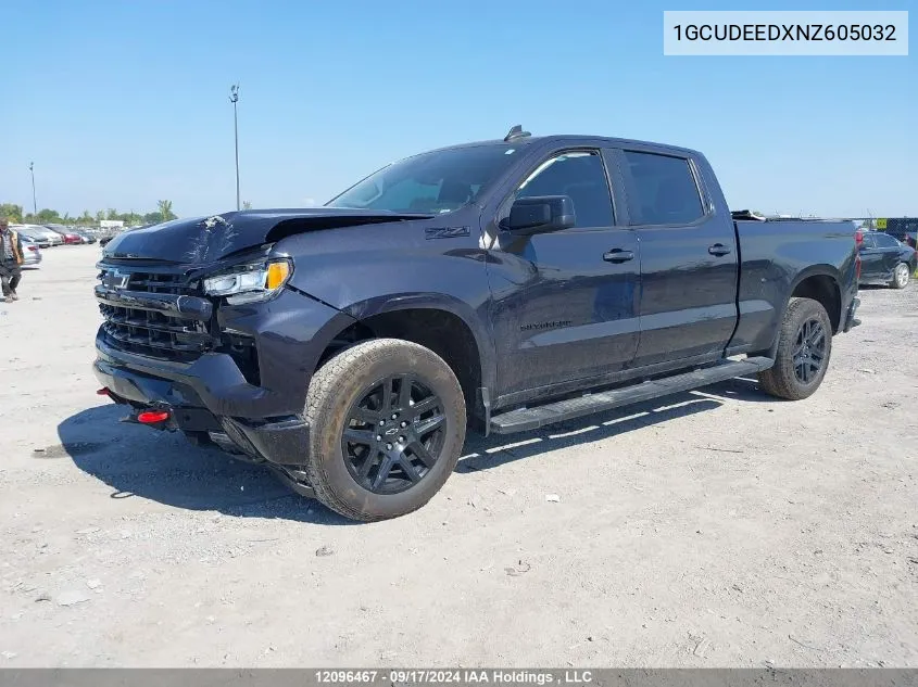 2022 Chevrolet Silverado 1500 VIN: 1GCUDEEDXNZ605032 Lot: 12096467