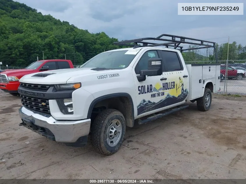 2022 Chevrolet Silverado 2500Hd 4Wd Long Bed Wt VIN: 1GB1YLE79NF235249 Lot: 39577130