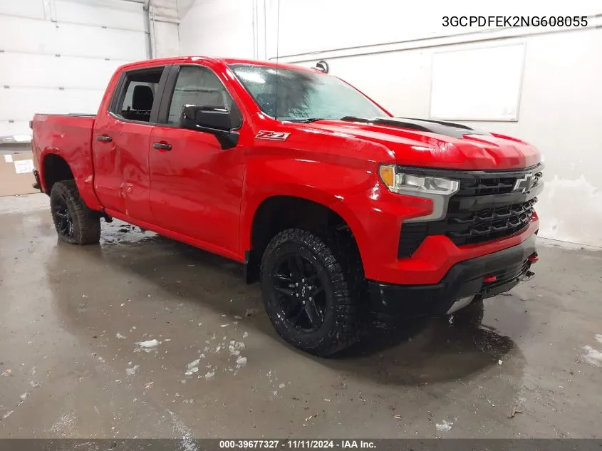 2022 Chevrolet Silverado 1500 4Wd Short Bed Lt Trail Boss VIN: 3GCPDFEK2NG608055 Lot: 39677327