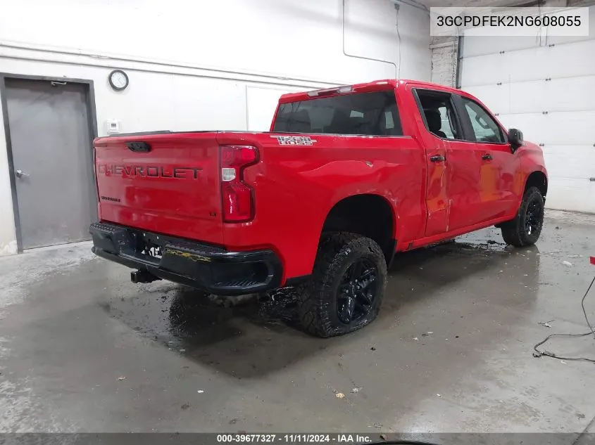 2022 Chevrolet Silverado 1500 4Wd Short Bed Lt Trail Boss VIN: 3GCPDFEK2NG608055 Lot: 39677327