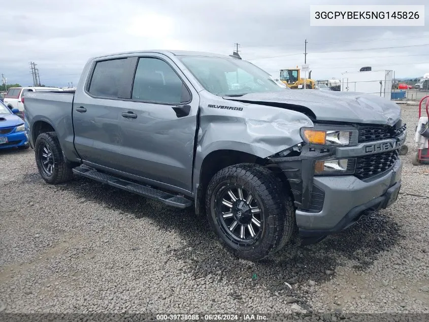 2022 Chevrolet Silverado 1500 Ltd 4Wd Short Bed Custom VIN: 3GCPYBEK5NG145826 Lot: 39738088