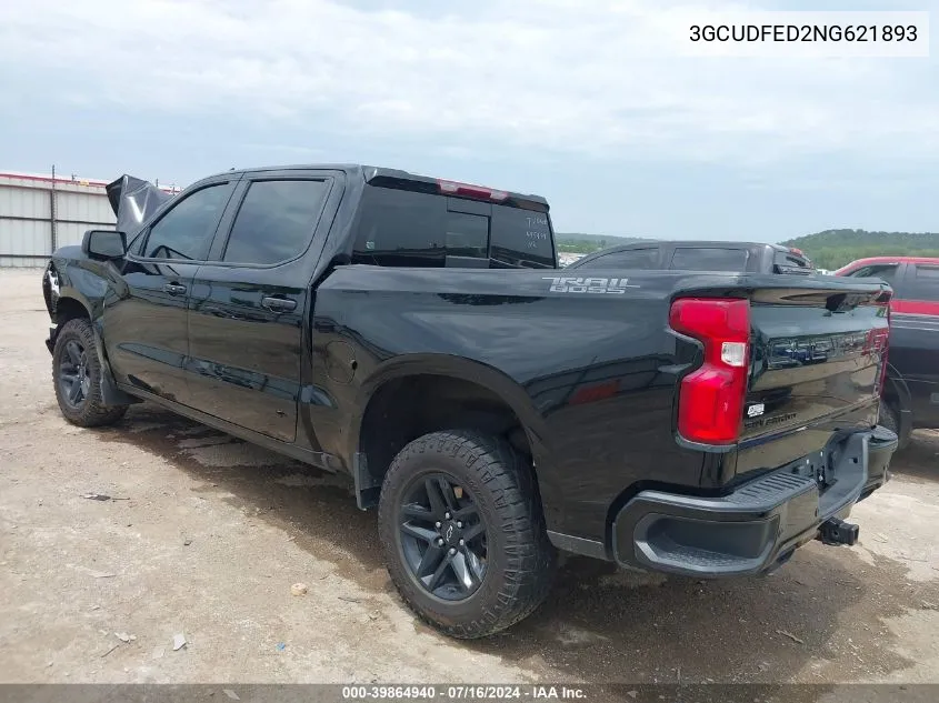 2022 Chevrolet Silverado 1500 4Wd Short Bed Lt Trail Boss VIN: 3GCUDFED2NG621893 Lot: 39864940