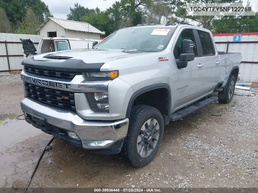 1GC4YTEY5NF122268 2022 Chevrolet Silverado 3500Hd 4Wd Long Bed Lt