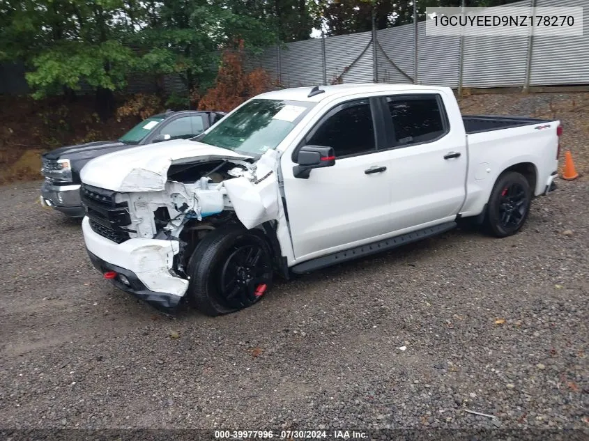 2022 Chevrolet Silverado 1500 Ltd 4Wd Short Bed Rst VIN: 1GCUYEED9NZ178270 Lot: 39977996