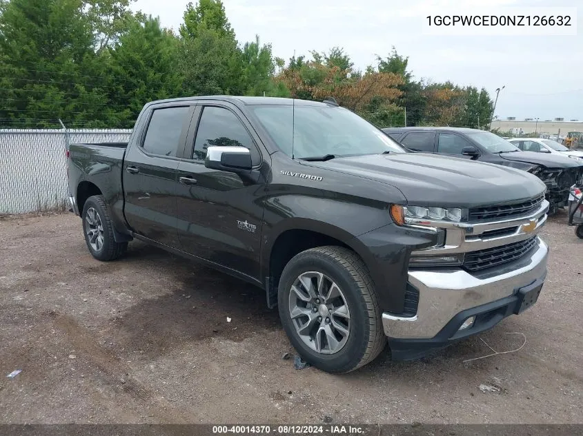 2022 Chevrolet Silverado 1500 Ltd 2Wd Short Bed Lt VIN: 1GCPWCED0NZ126632 Lot: 40014370