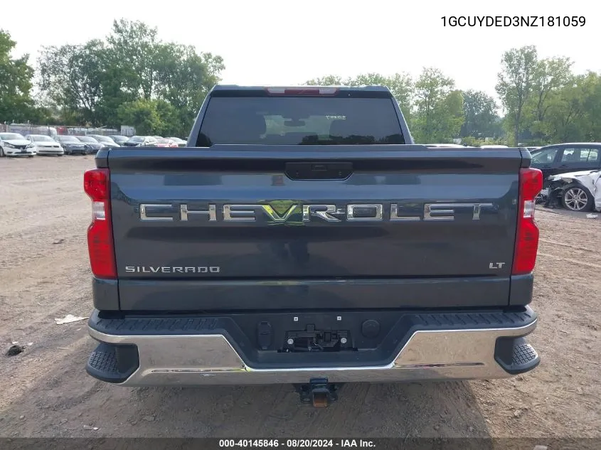 2022 Chevrolet Silverado 1500 Ltd K1500 Lt VIN: 1GCUYDED3NZ181059 Lot: 40145846