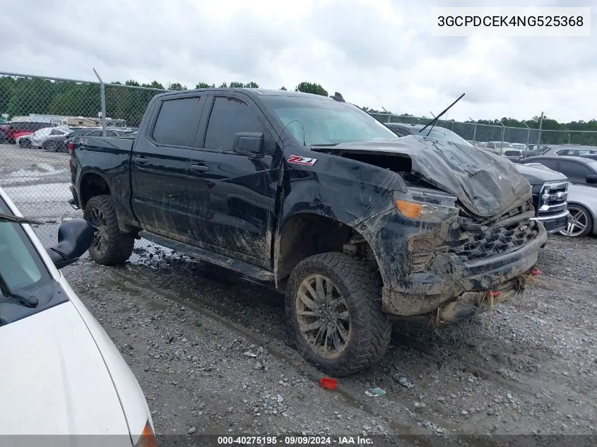 2022 Chevrolet Silverado 1500 4Wd Short Bed Custom Trail Boss/4Wd Standard Bed Custom Trail Boss VIN: 3GCPDCEK4NG525368 Lot: 40275195