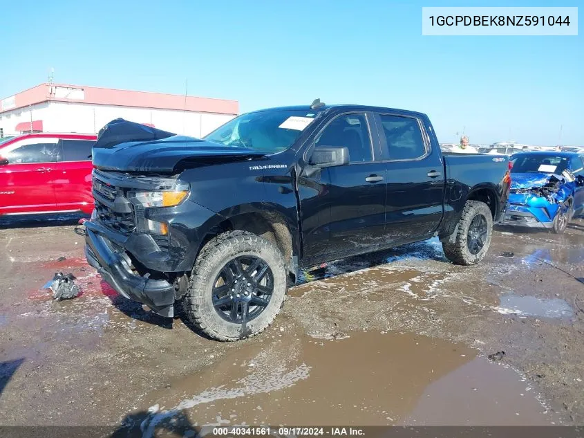 2022 Chevrolet Silverado 1500 4Wd Short Bed Custom VIN: 1GCPDBEK8NZ591044 Lot: 40341561