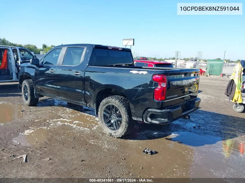 2022 Chevrolet Silverado 1500 4Wd Short Bed Custom VIN: 1GCPDBEK8NZ591044 Lot: 40341561