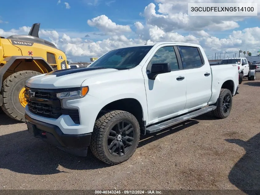 2022 Chevrolet Silverado 1500 4Wd Short Bed Lt Trail Boss VIN: 3GCUDFELXNG514100 Lot: 40343245