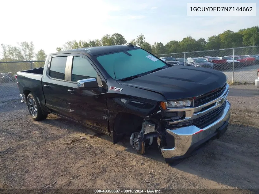 2022 Chevrolet Silverado 1500 Ltd K1500 Lt VIN: 1GCUYDED7NZ144662 Lot: 40355697