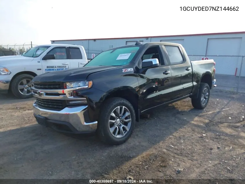 1GCUYDED7NZ144662 2022 Chevrolet Silverado 1500 Ltd K1500 Lt